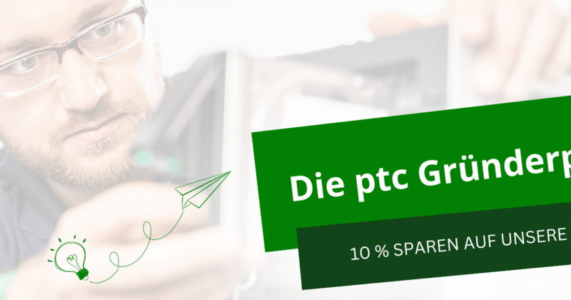 Die ptc Gruenderpakete