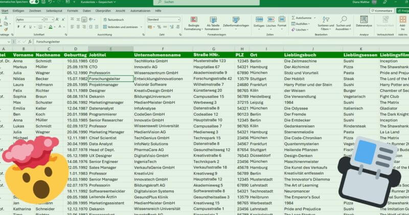 Excel ist keine Datenbank